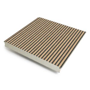 Wandpaneel houtlook latten-wit 100 mm